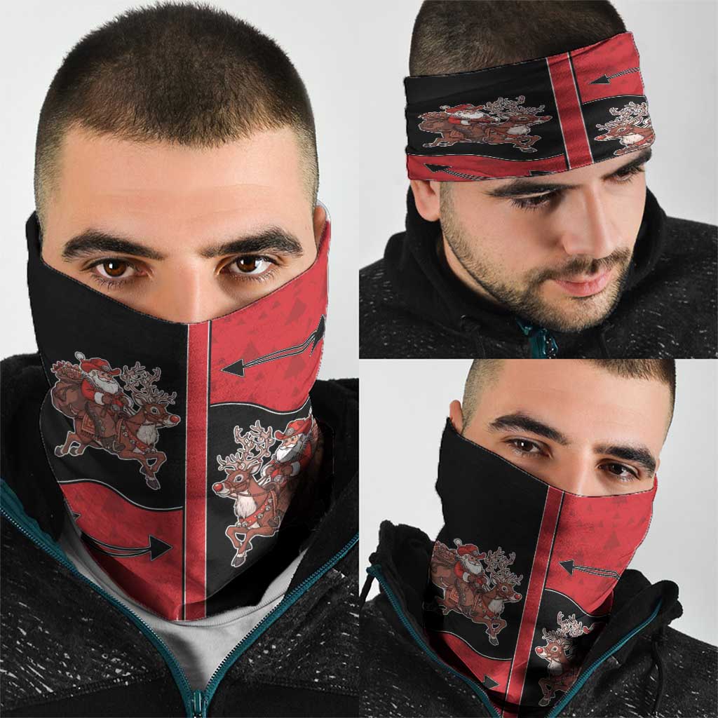 Western Yoke Neck Gaiter Santa Cowboy Style DT05