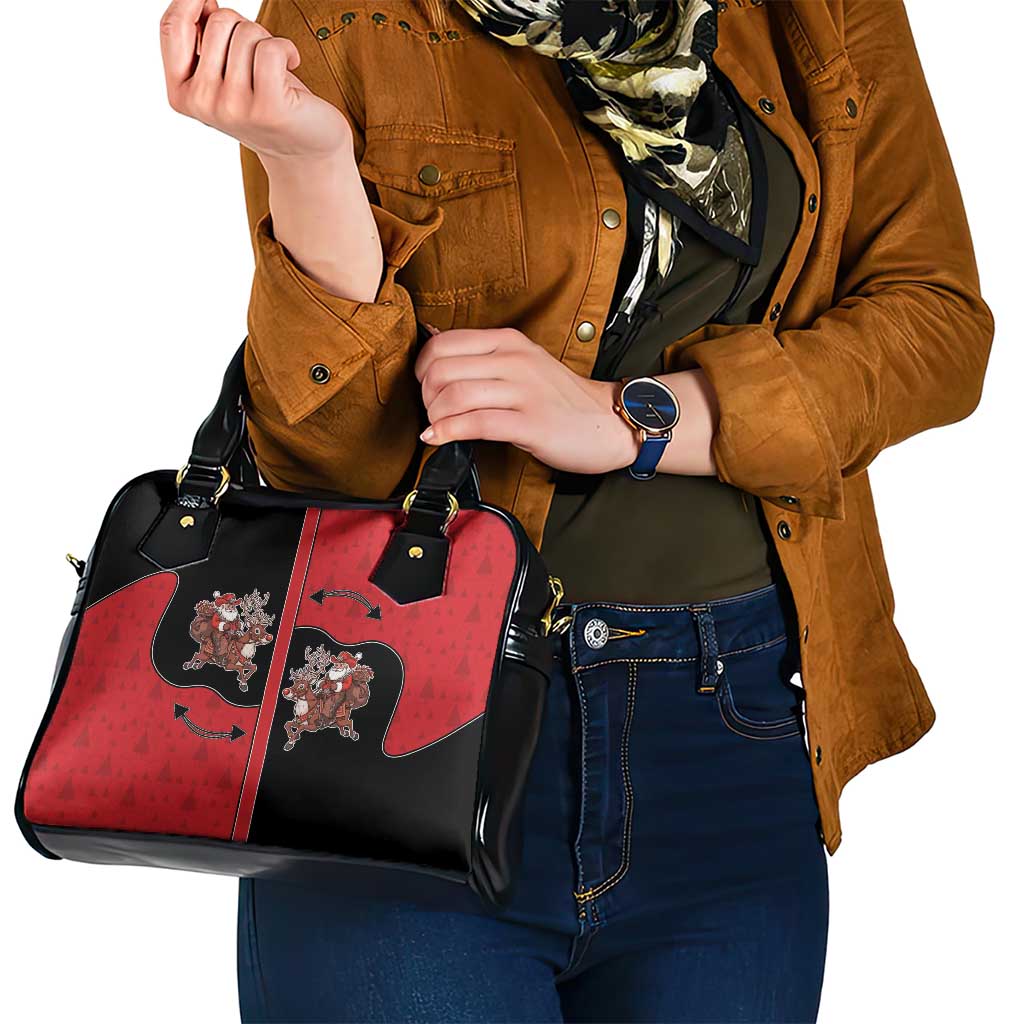 Western Yoke Shoulder Handbag Santa Cowboy Style DT05