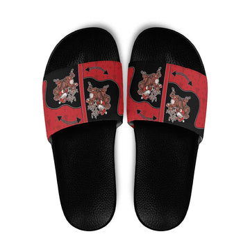 Western Yoke Slide Sandals Santa Cowboy Style DT05