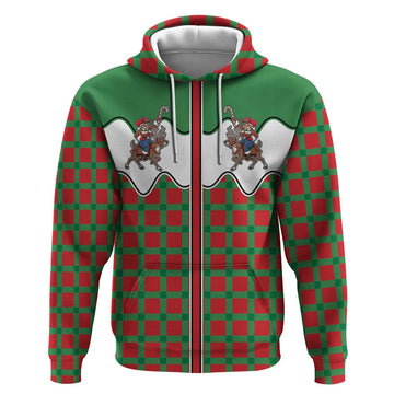 Western Yoke Hoodie Mrs Claus Cowgirl Style DT05