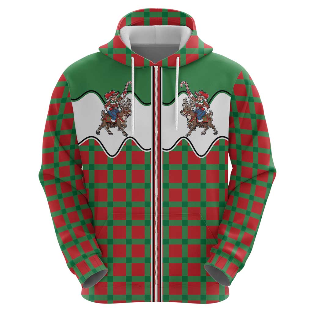 Western Yoke Hoodie Mrs Claus Cowgirl Style DT05