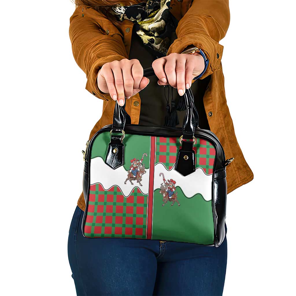 Western Yoke Shoulder Handbag Mrs Claus Cowgirl Style DT05
