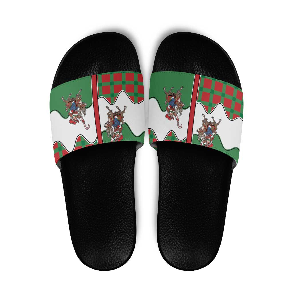 Western Yoke Slide Sandals Mrs Claus Cowgirl Style DT05