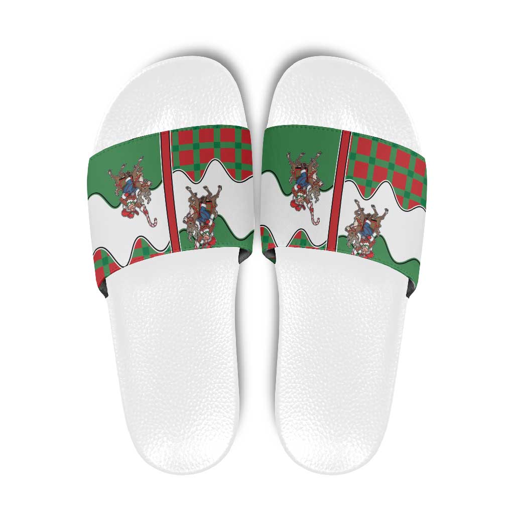 Western Yoke Slide Sandals Mrs Claus Cowgirl Style DT05