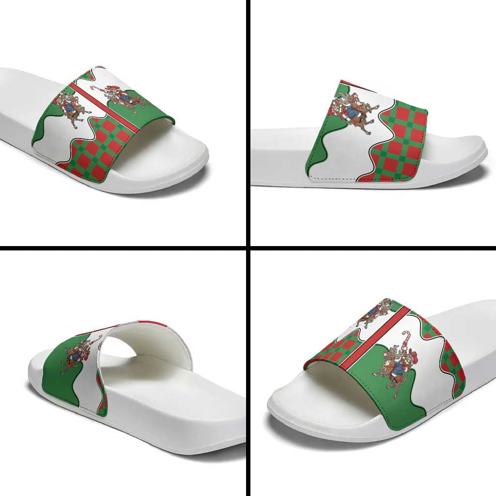 Western Yoke Slide Sandals Mrs Claus Cowgirl Style DT05