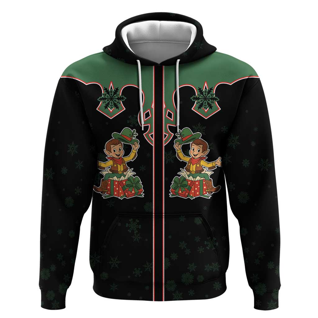 Western Yoke Hoodie Elves Cowboy Style DT05
