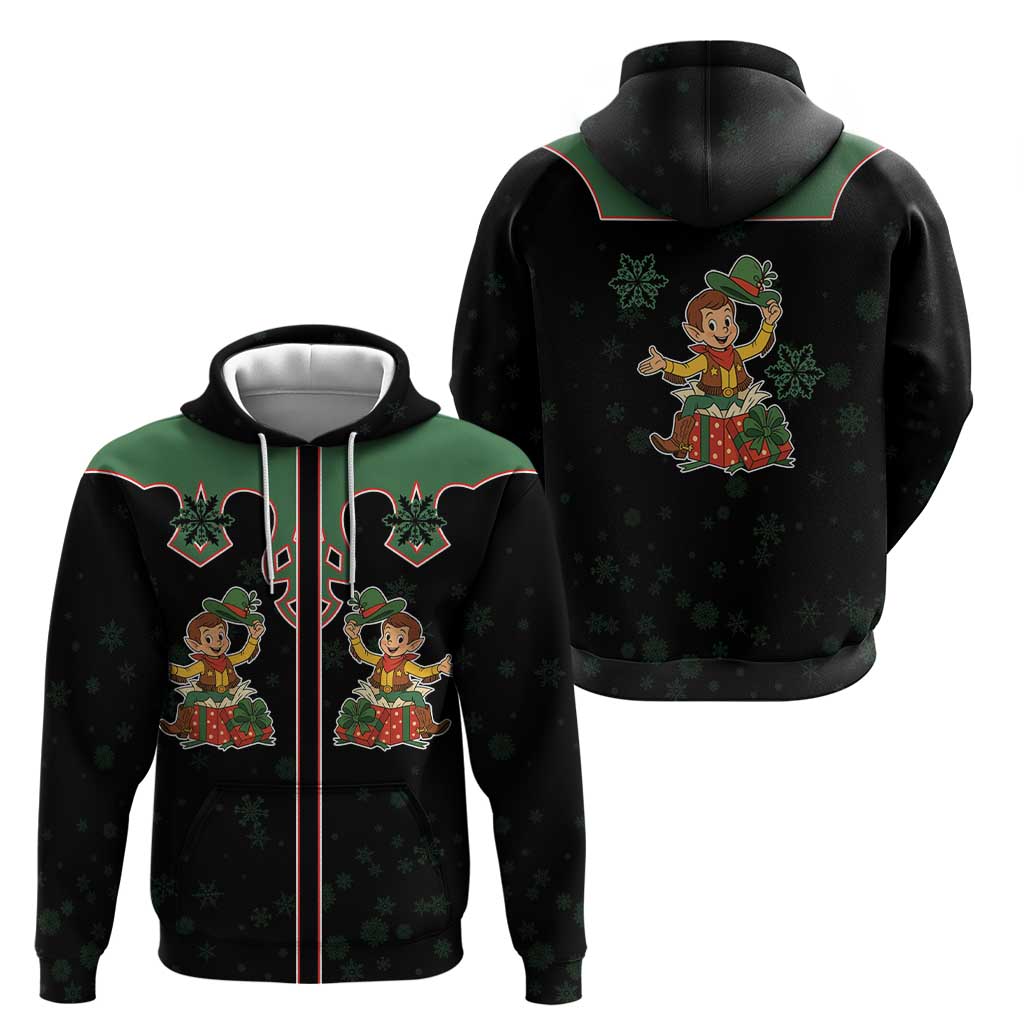 Western Yoke Hoodie Elves Cowboy Style DT05