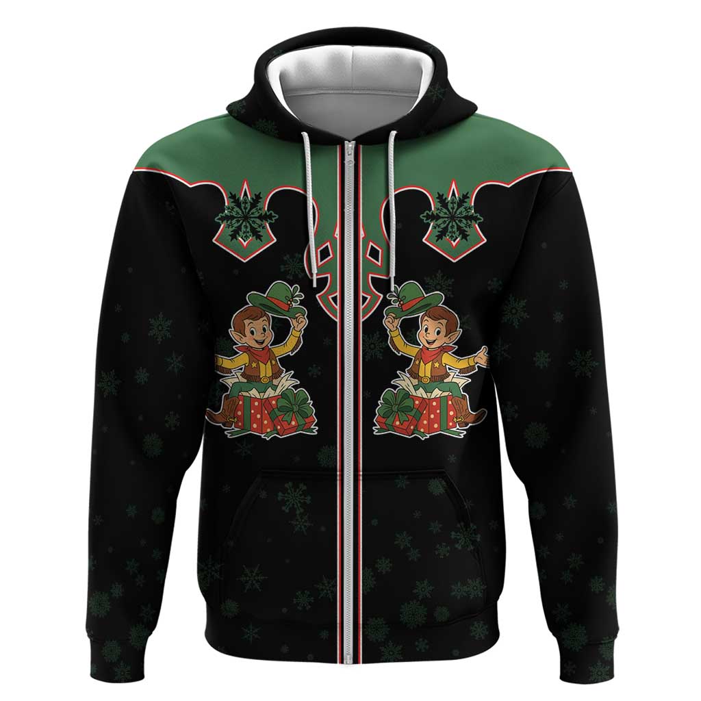 Western Yoke Hoodie Elves Cowboy Style DT05