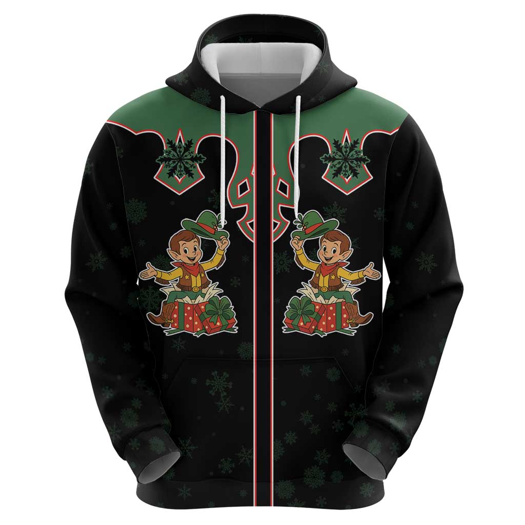 Western Yoke Hoodie Elves Cowboy Style DT05