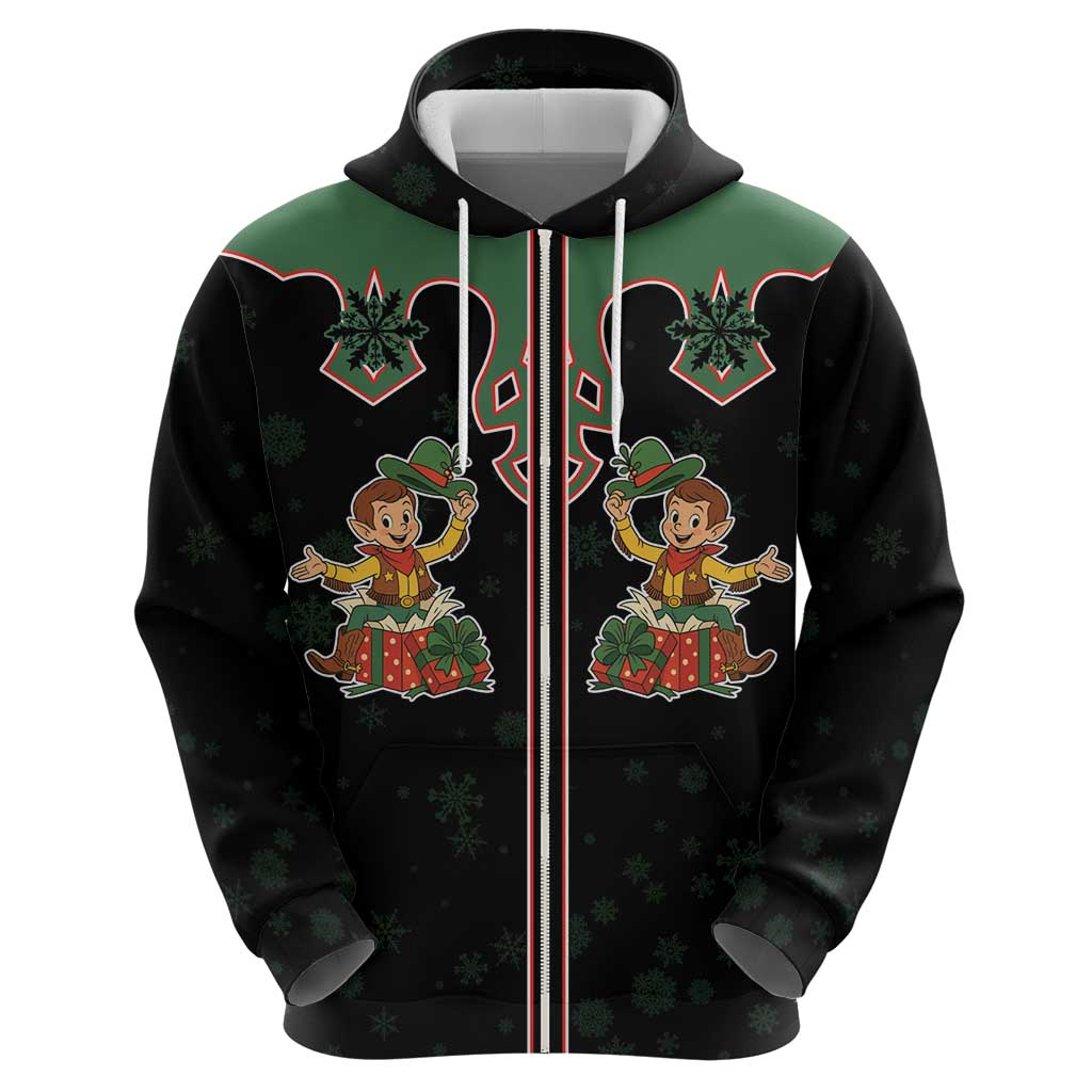 Western Yoke Hoodie Elves Cowboy Style DT05