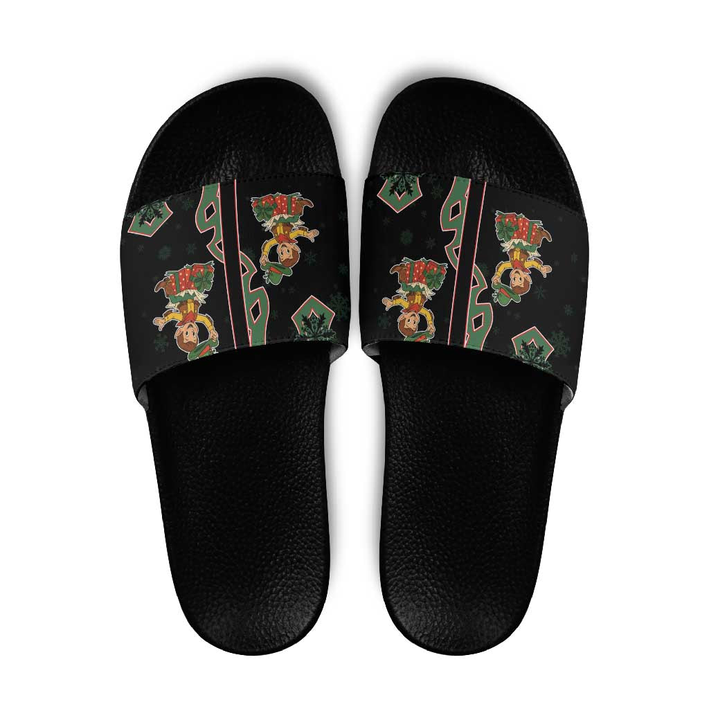 Western Yoke Slide Sandals Elves Cowboy Style DT05