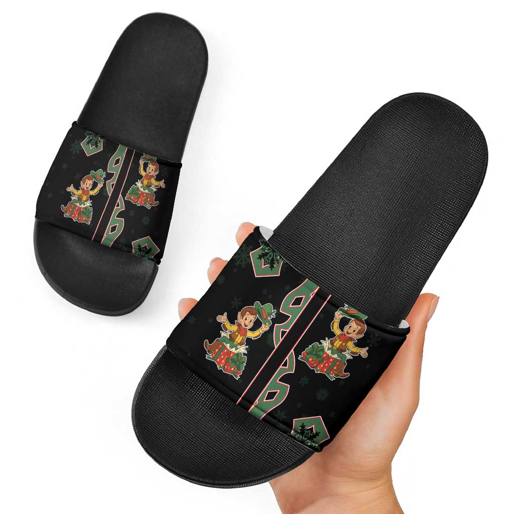 Western Yoke Slide Sandals Elves Cowboy Style DT05