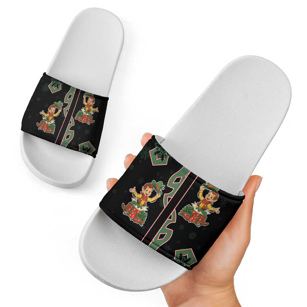 Western Yoke Slide Sandals Elves Cowboy Style DT05