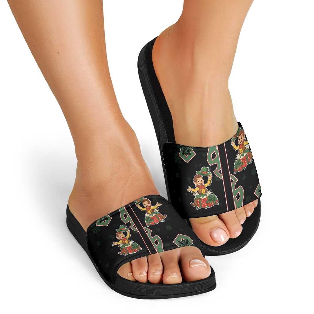 Western Yoke Slide Sandals Elves Cowboy Style DT05
