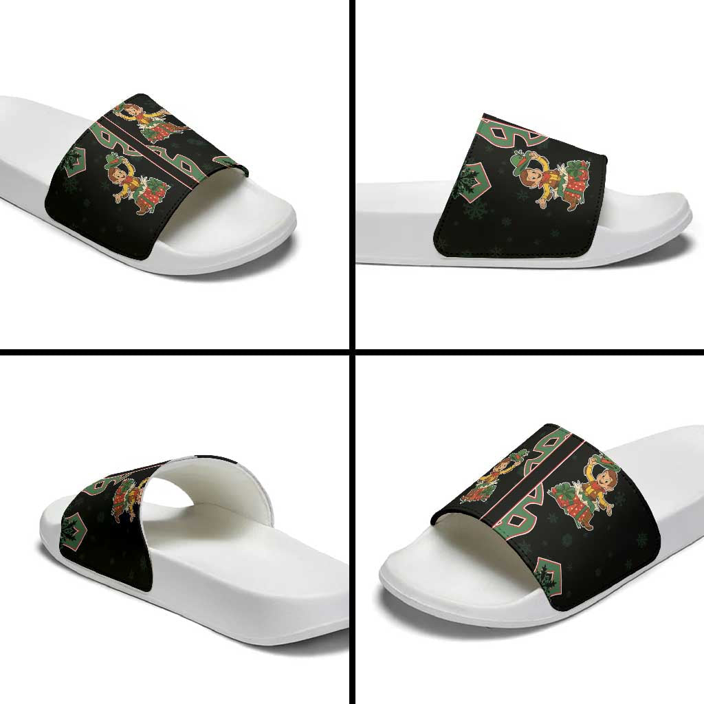Western Yoke Slide Sandals Elves Cowboy Style DT05