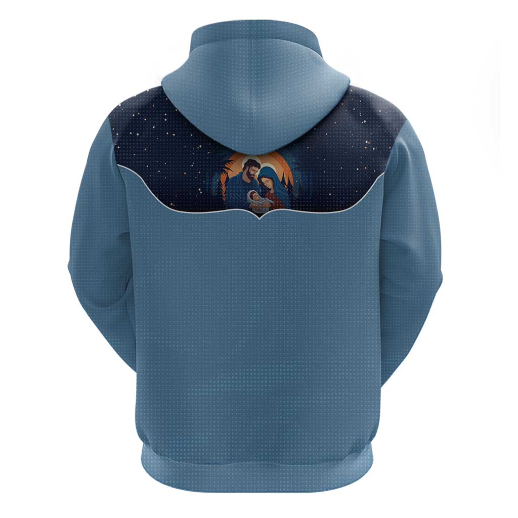 Western Yoke Hoodie Holy Family Christmas Cowboy Style DT05