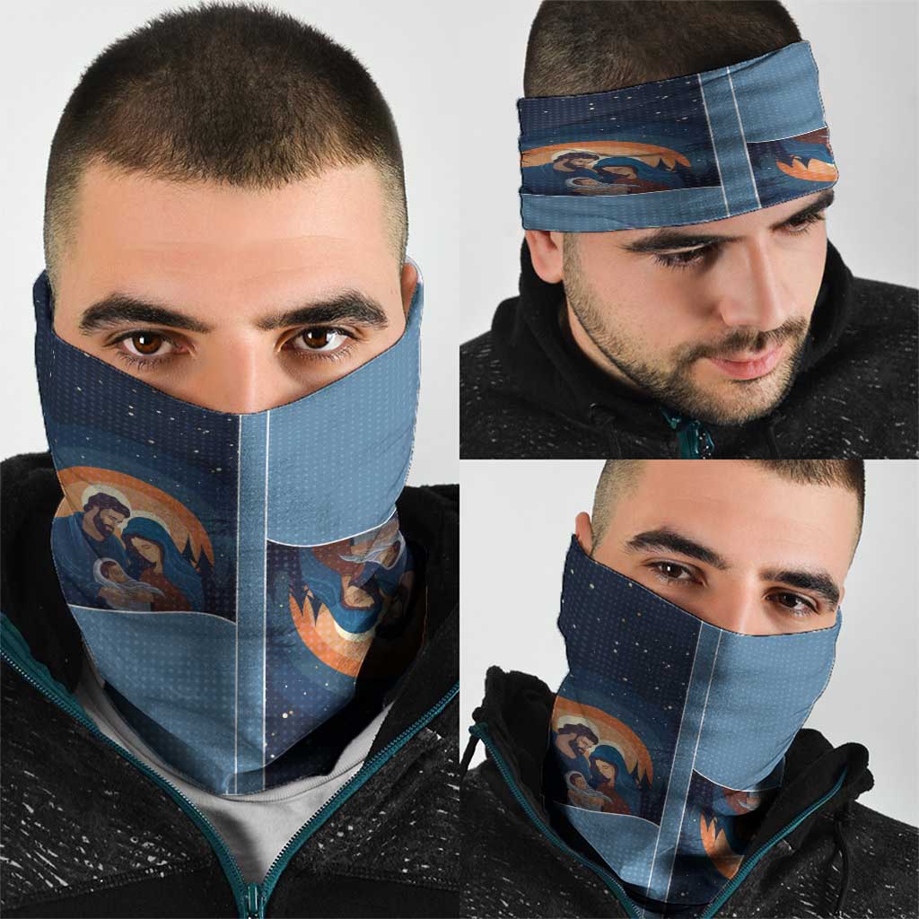 Western Yoke Neck Gaiter Holy Family Christmas Cowboy Style DT05