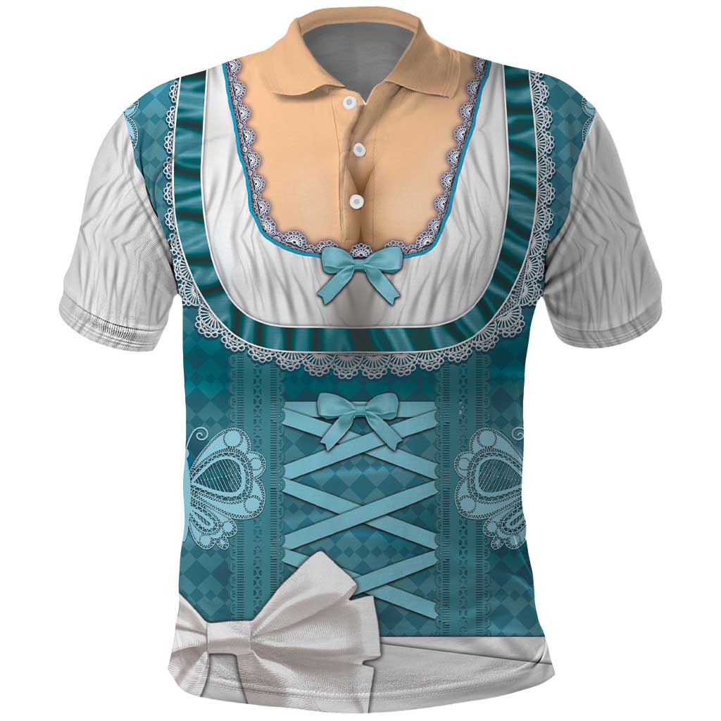 Oktoberfest Polo Shirt Dirndl Retro Style DT05