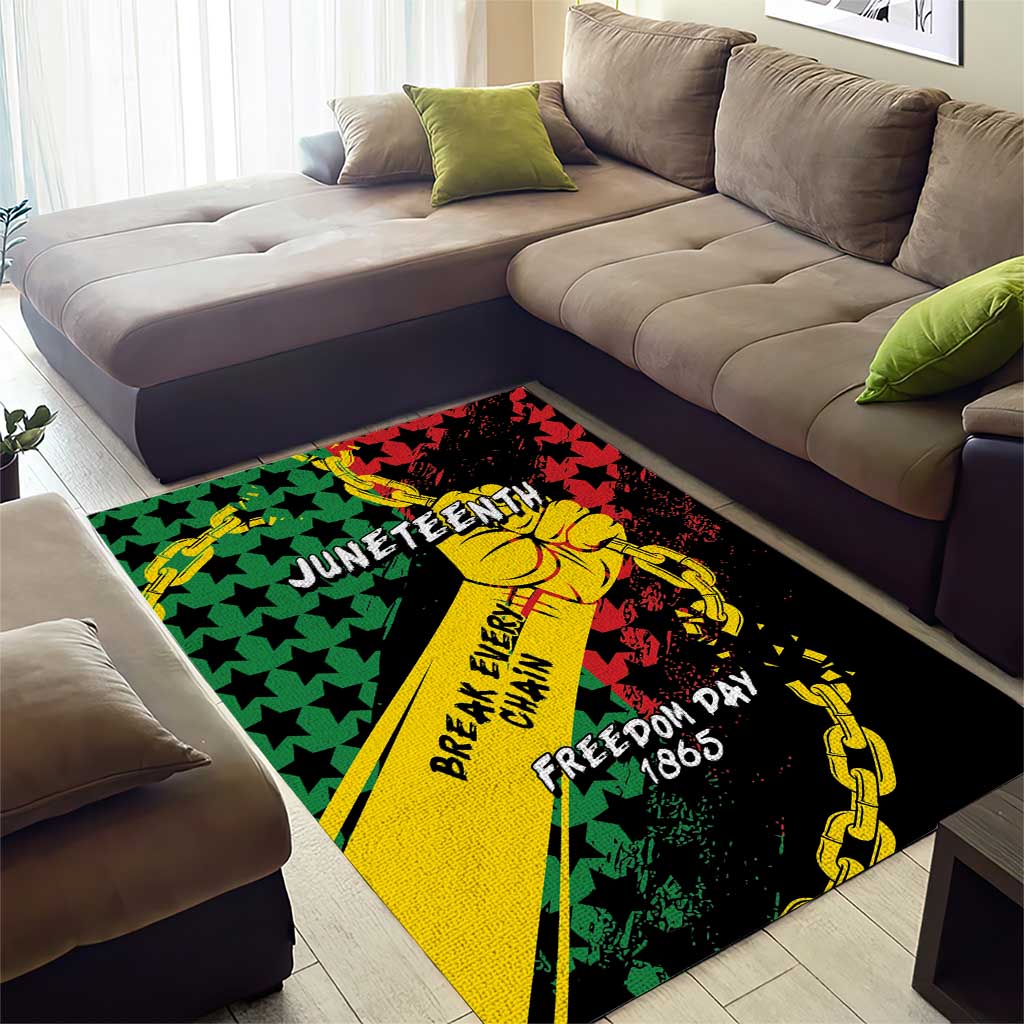 Juneteenth 1865 Area Rug Break Every Chain DT05