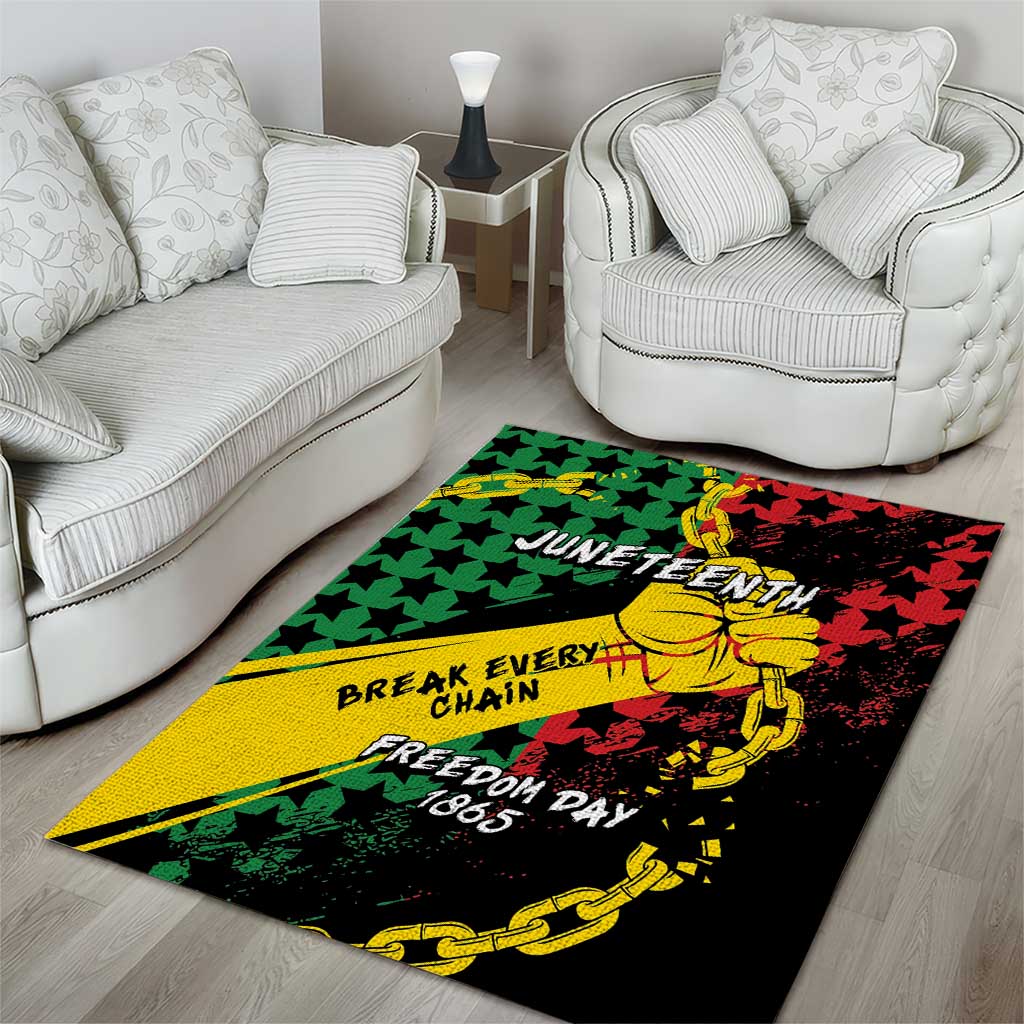 Juneteenth 1865 Area Rug Break Every Chain DT05