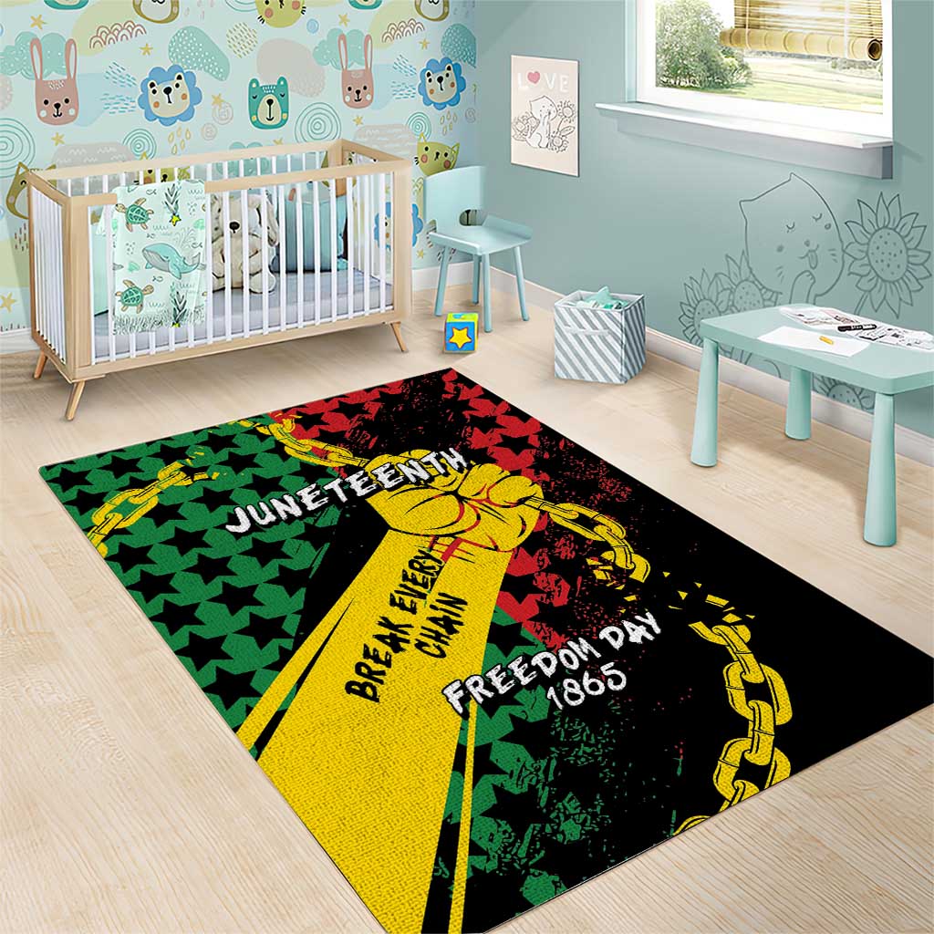 Juneteenth 1865 Area Rug Break Every Chain DT05