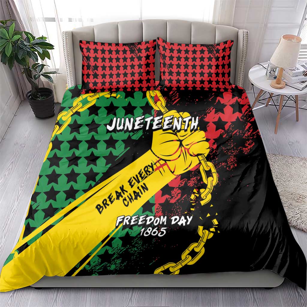 Juneteenth 1865 Bedding Set Break Every Chain DT05