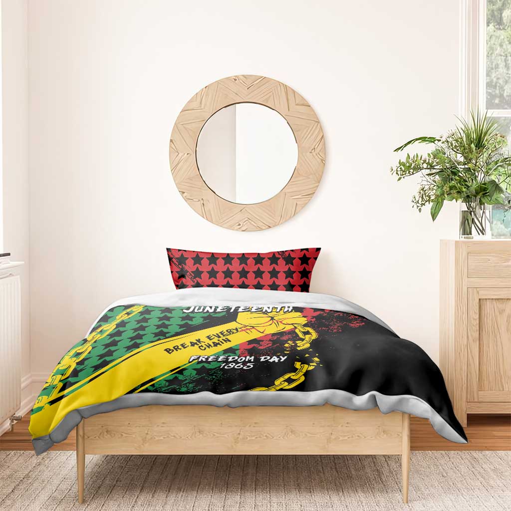 Juneteenth 1865 Bedding Set Break Every Chain DT05