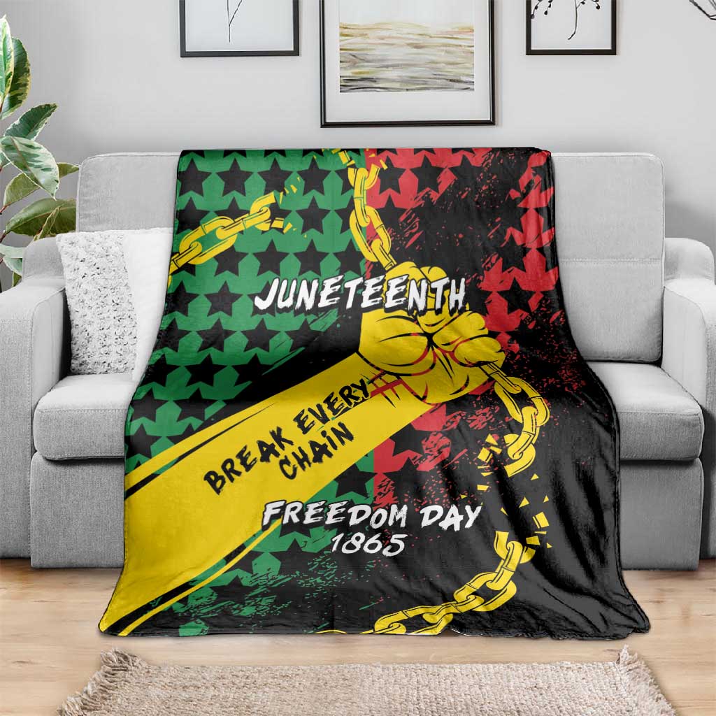 Juneteenth 1865 Blanket Break Every Chain DT05