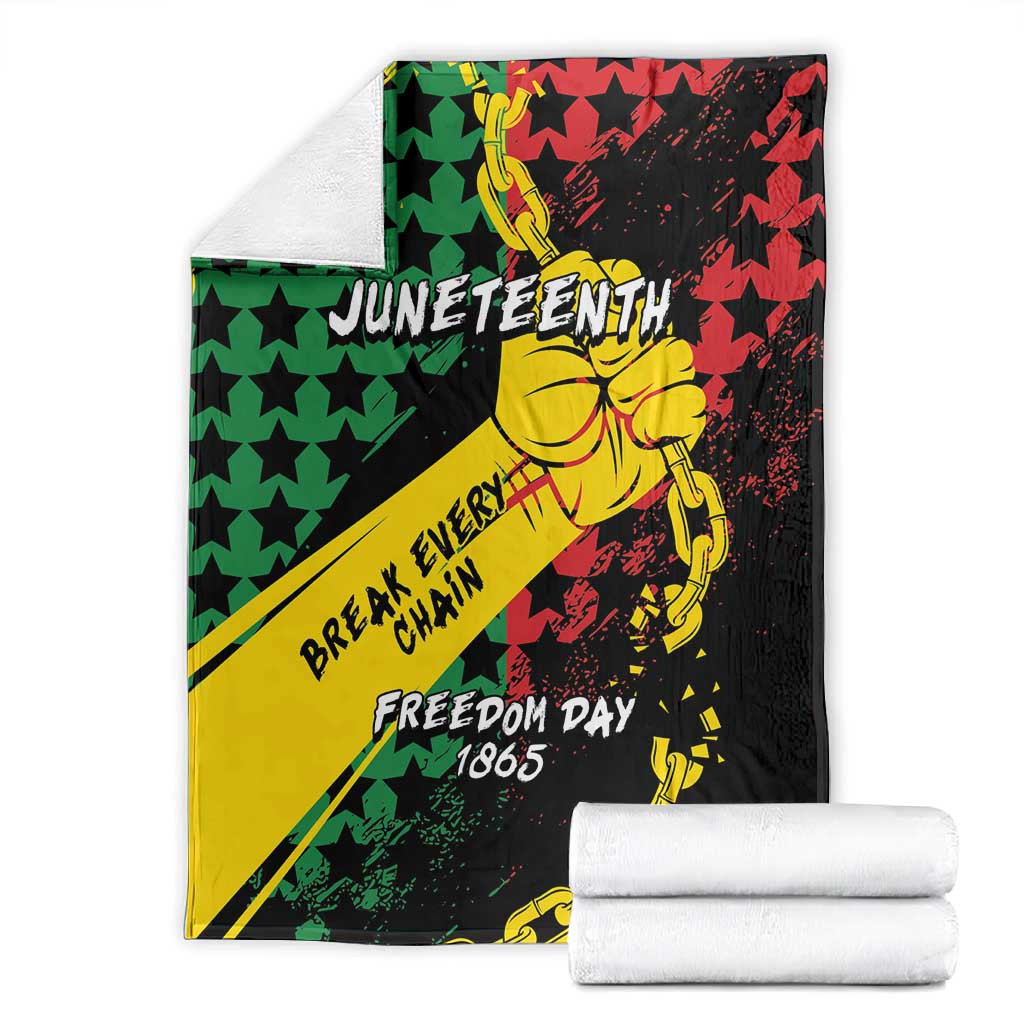 Juneteenth 1865 Blanket Break Every Chain DT05
