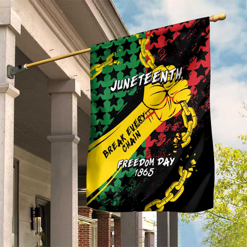 Juneteenth 1865 Garden Flag Break Every Chain DT05