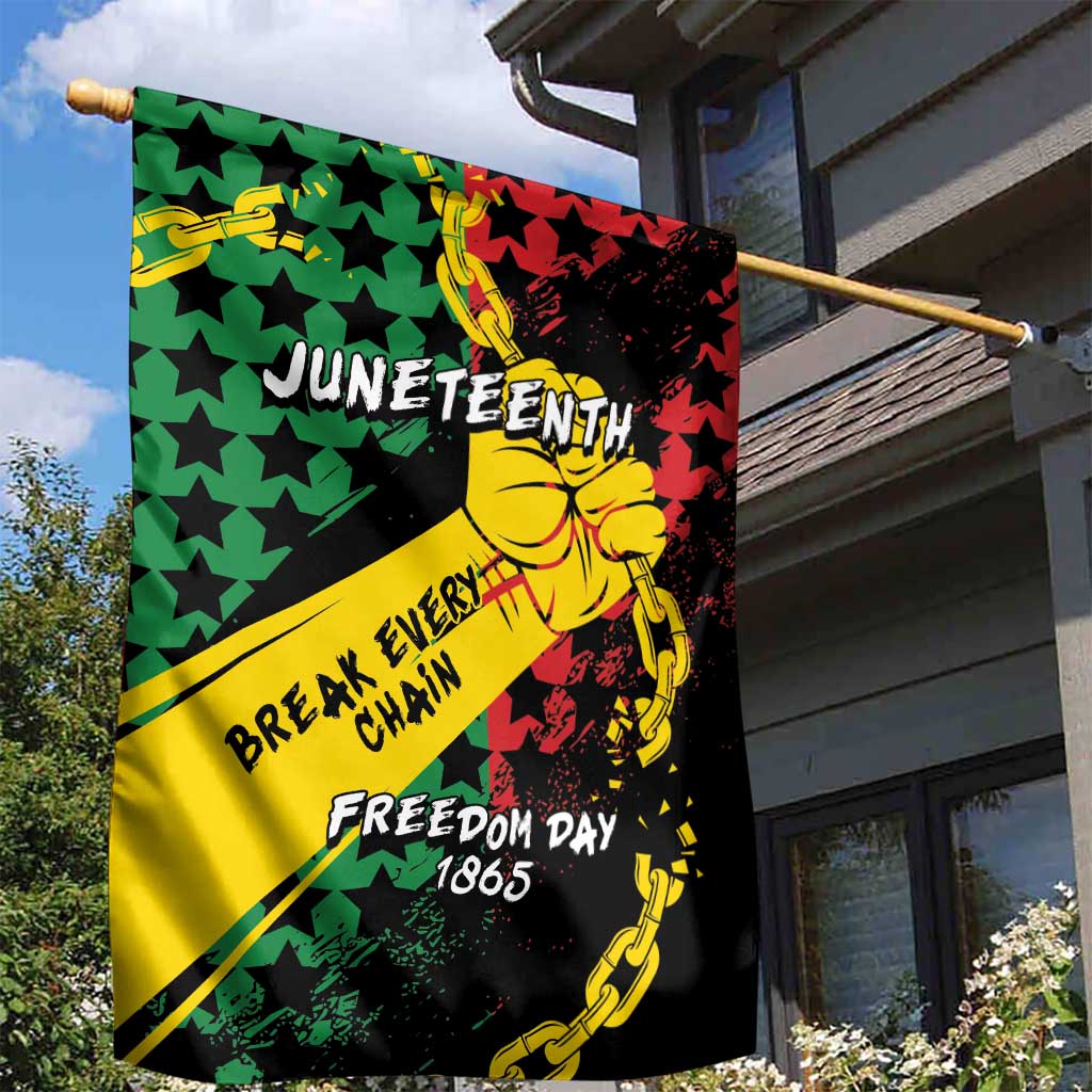 Juneteenth 1865 Garden Flag Break Every Chain DT05