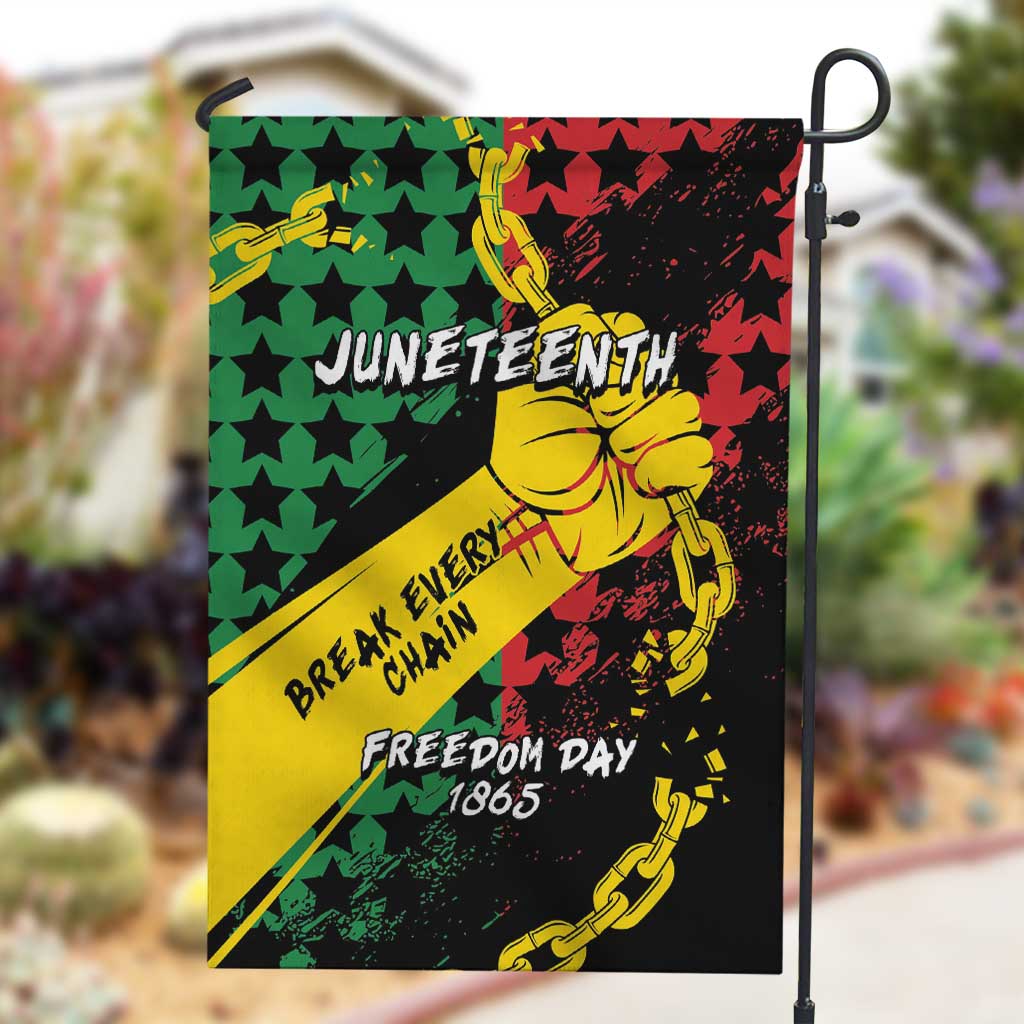 Juneteenth 1865 Garden Flag Break Every Chain DT05