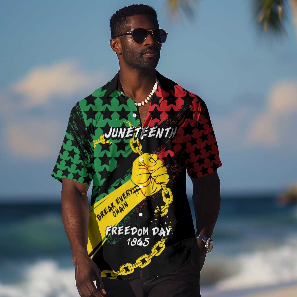 Personalized Juneteenth 1865 Hawaiian Shirt Break Every Chain DT05