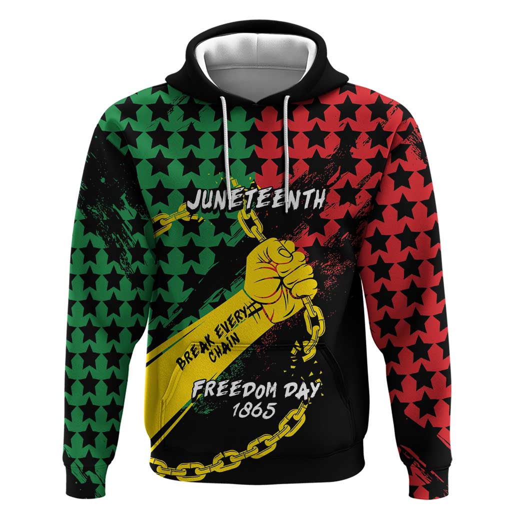 Personalized Juneteenth 1865 Hoodie Break Every Chain DT05