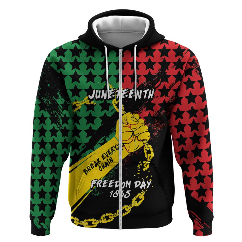 Personalized Juneteenth 1865 Hoodie Break Every Chain DT05