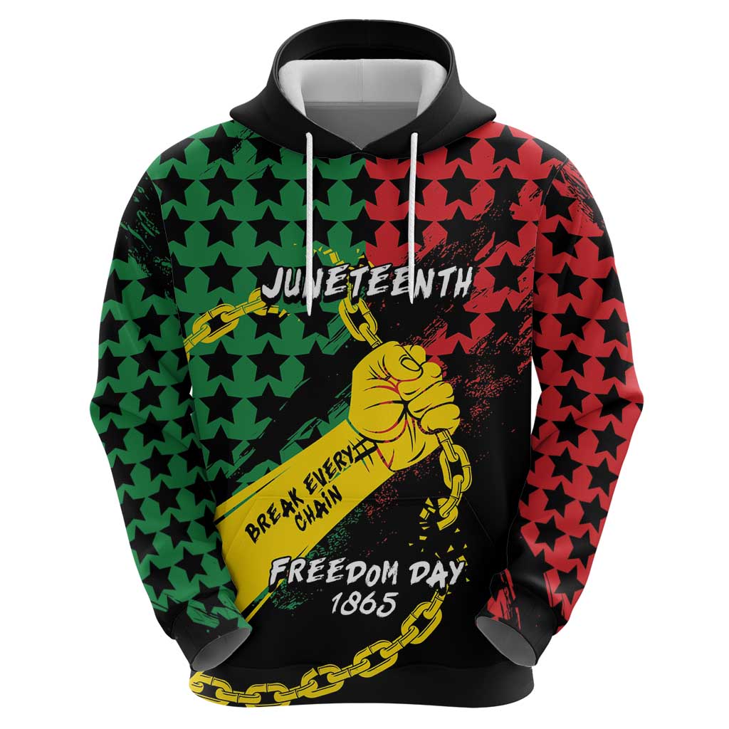 Personalized Juneteenth 1865 Hoodie Break Every Chain DT05