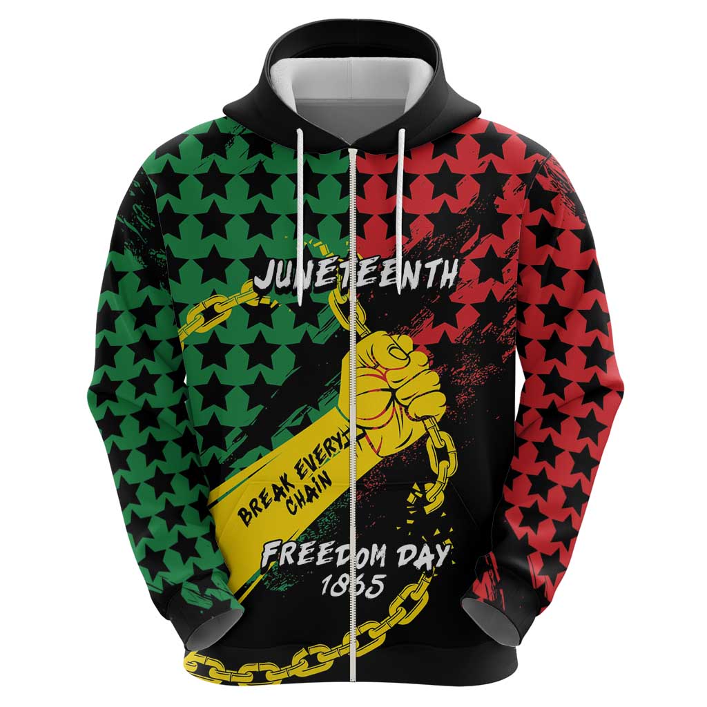 Personalized Juneteenth 1865 Hoodie Break Every Chain DT05