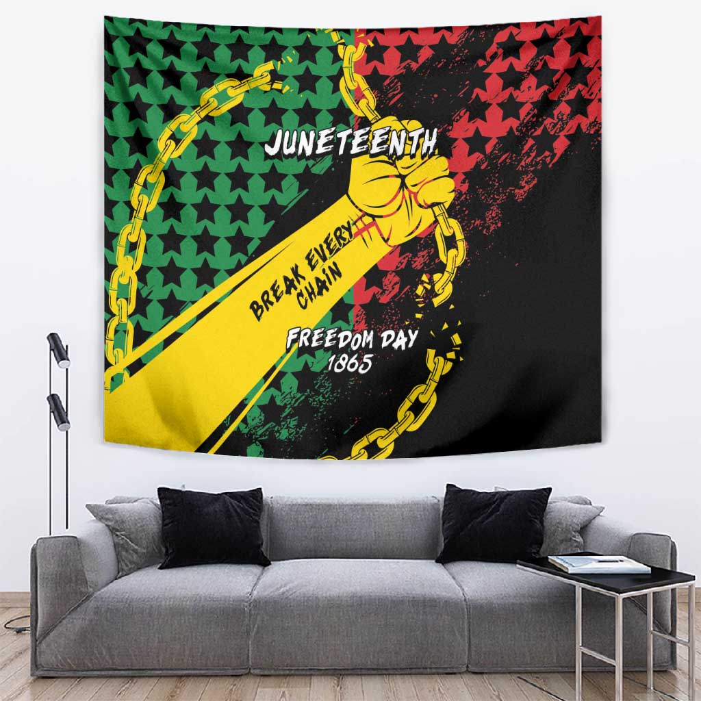 Juneteenth 1865 Tapestry Break Every Chain DT05
