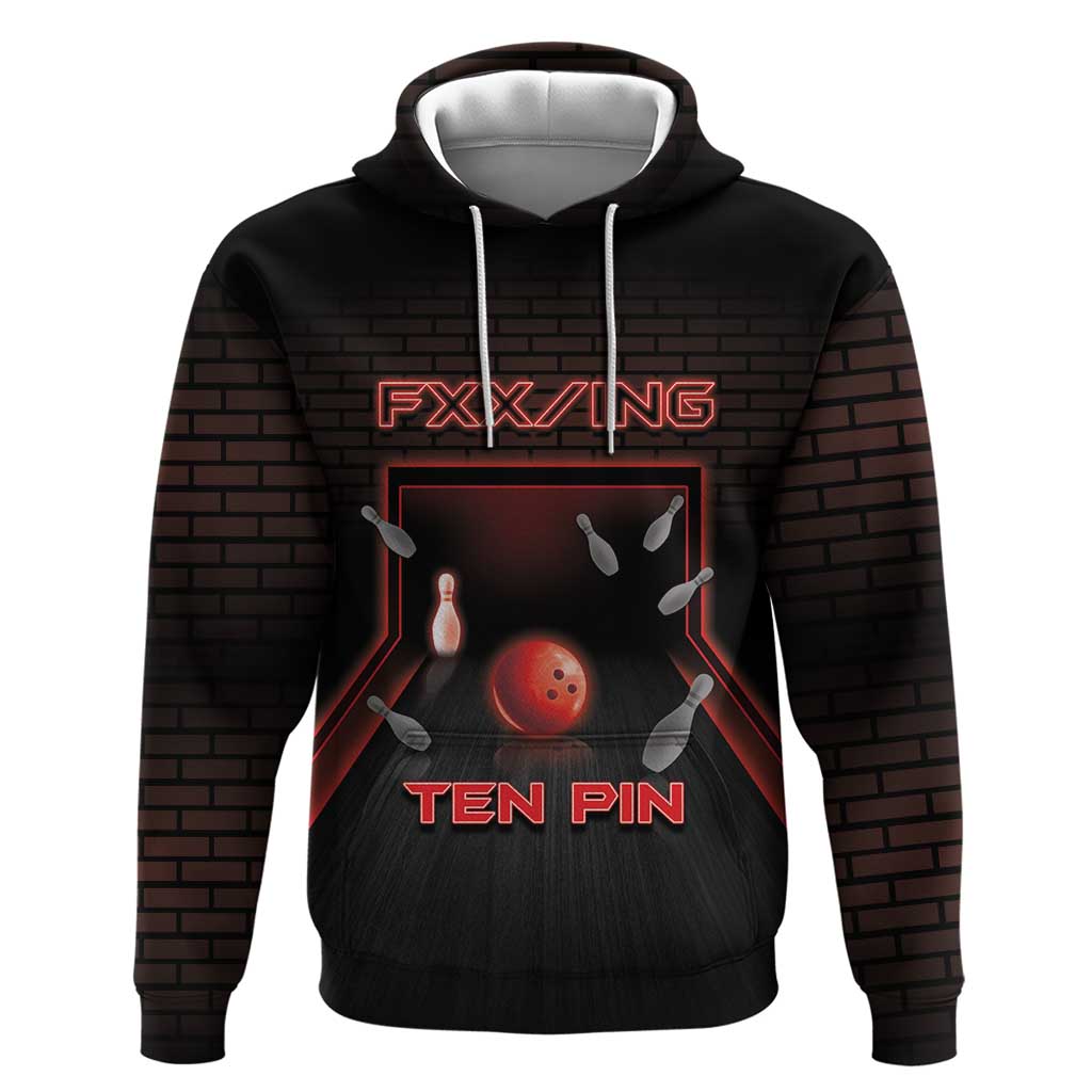 Personalized Bowling Hoodie Ten Pin Neon Style DT05
