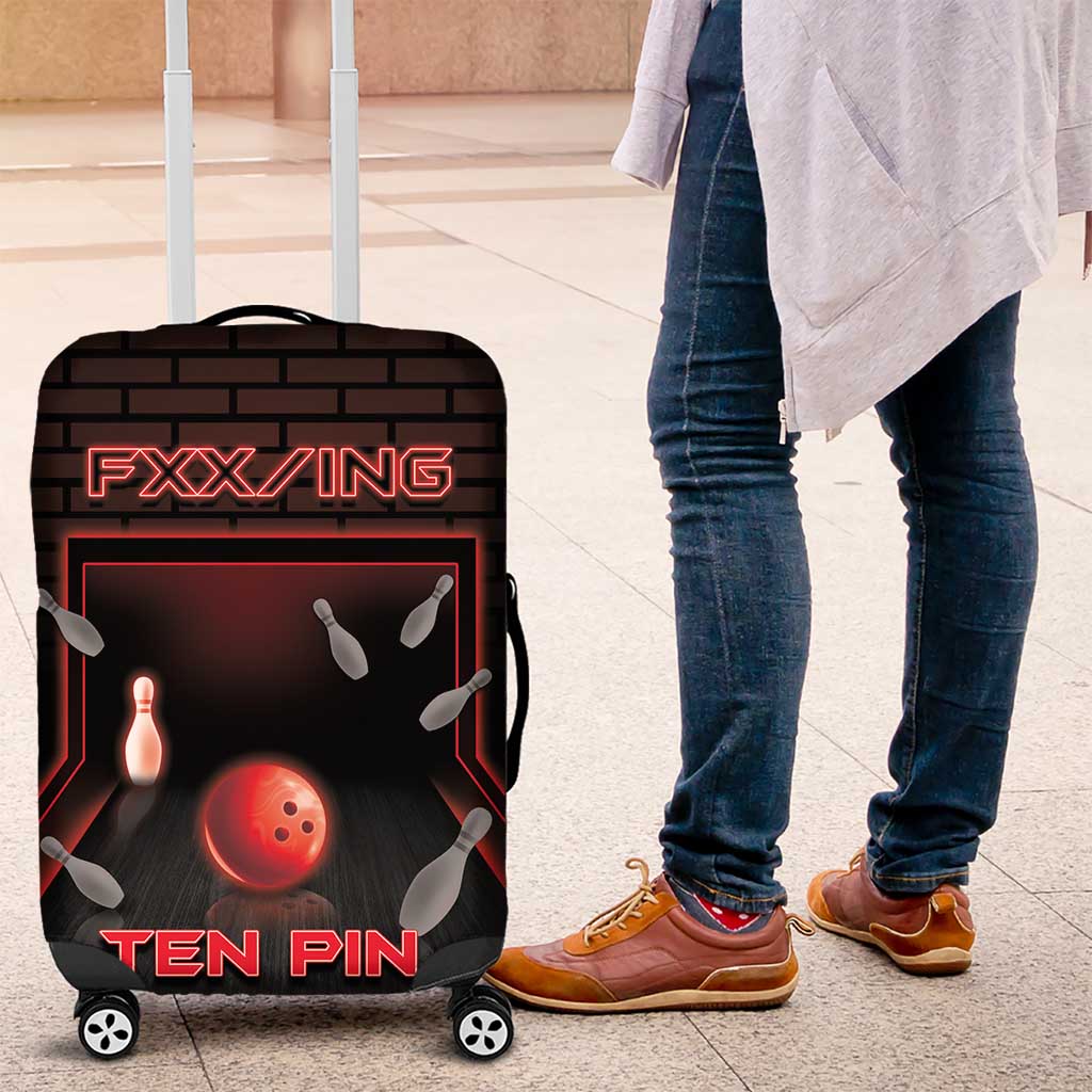 Bowling Luggage Cover Ten Pin Neon Style DT05