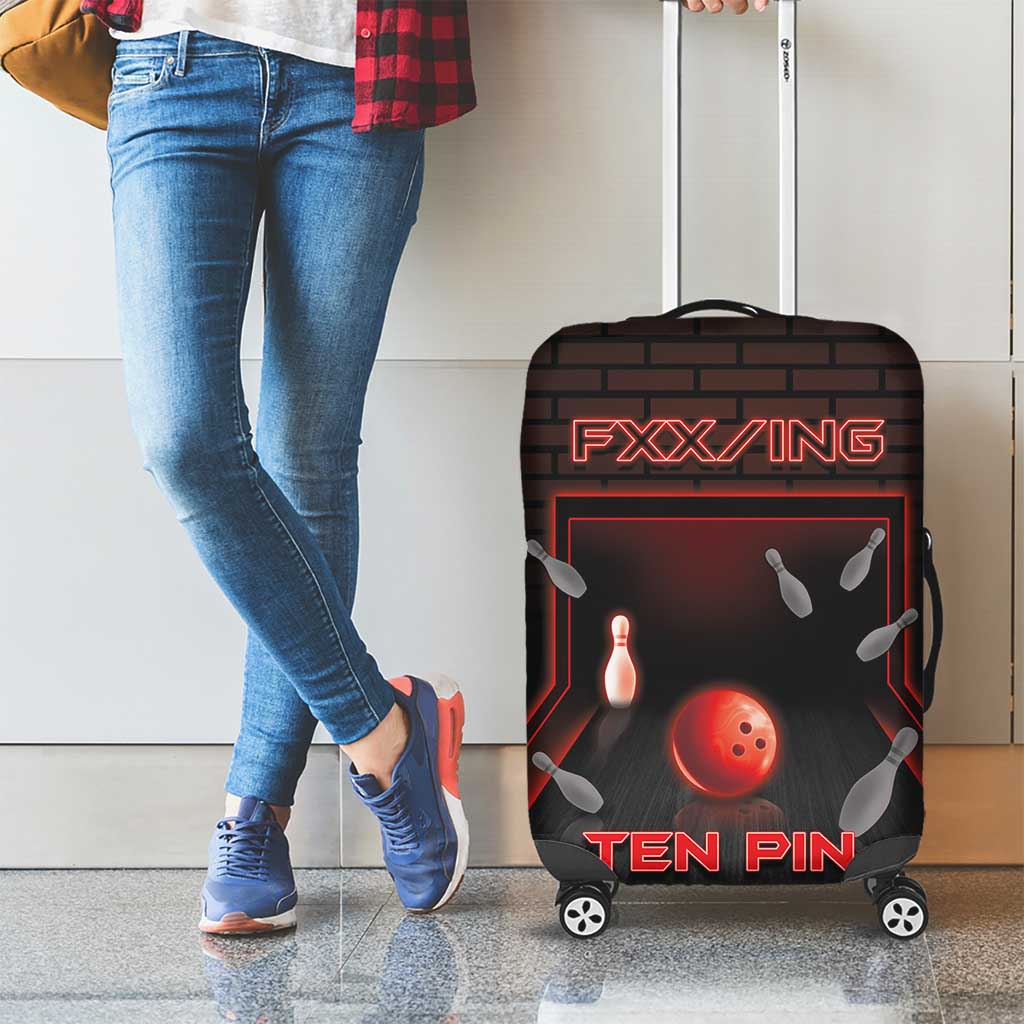 Bowling Luggage Cover Ten Pin Neon Style DT05