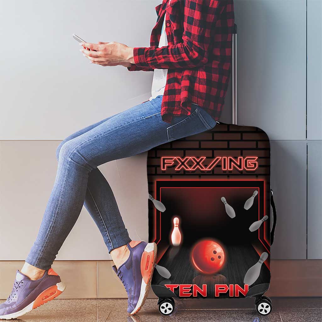 Bowling Luggage Cover Ten Pin Neon Style DT05