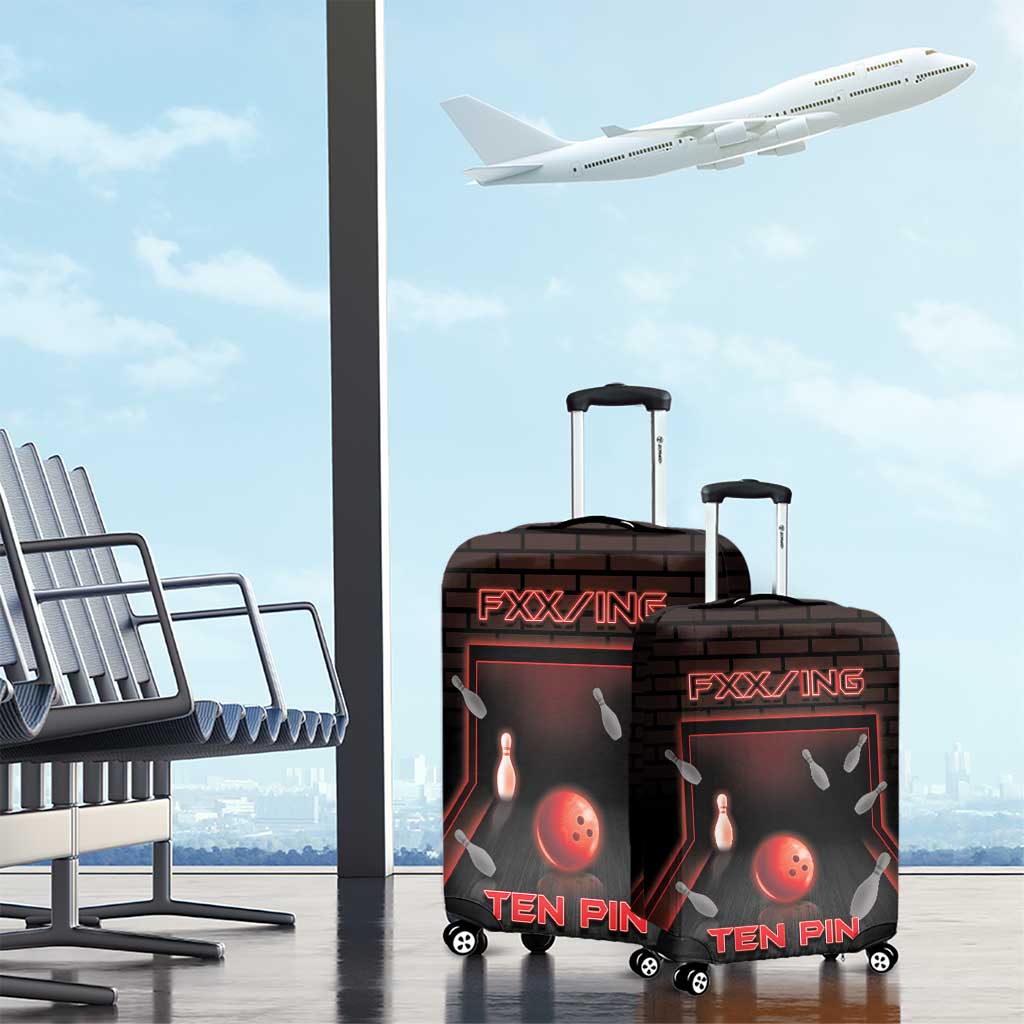 Bowling Luggage Cover Ten Pin Neon Style DT05