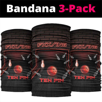 Bowling Neck Gaiter Ten Pin Neon Style DT05