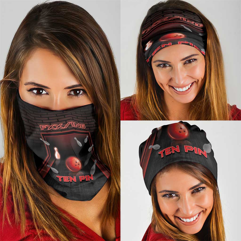 Bowling Neck Gaiter Ten Pin Neon Style DT05