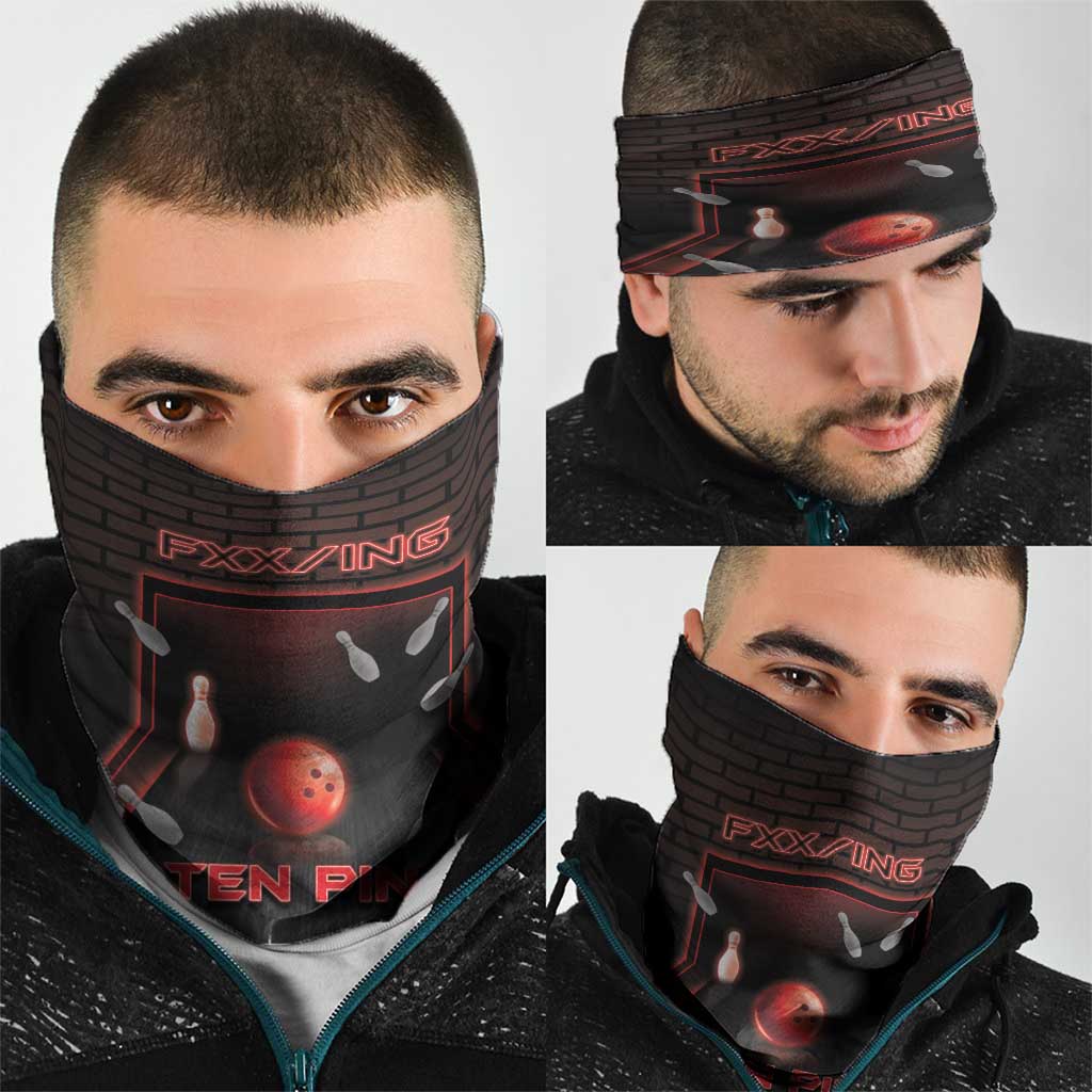 Bowling Neck Gaiter Ten Pin Neon Style DT05