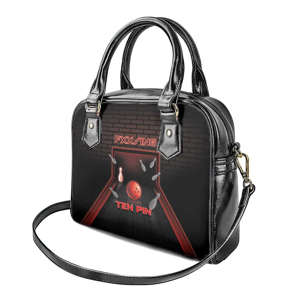 Bowling Shoulder Handbag Ten Pin Neon Style DT05