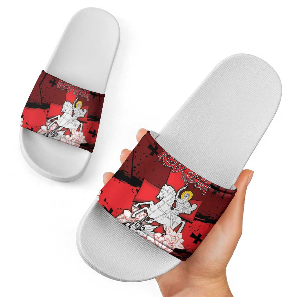 Georgia Slide Sandals Patron Saint Symbol DT05
