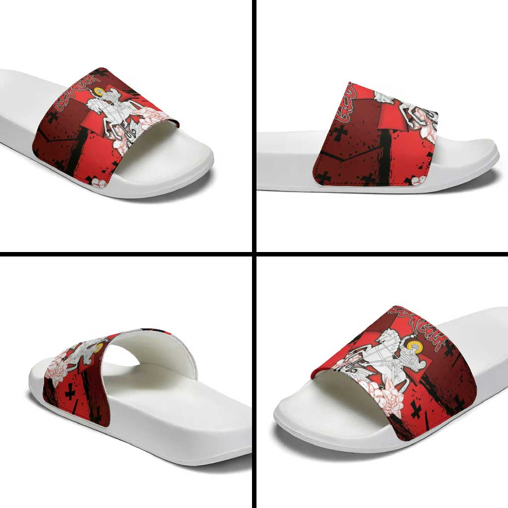 Georgia Slide Sandals Patron Saint Symbol DT05