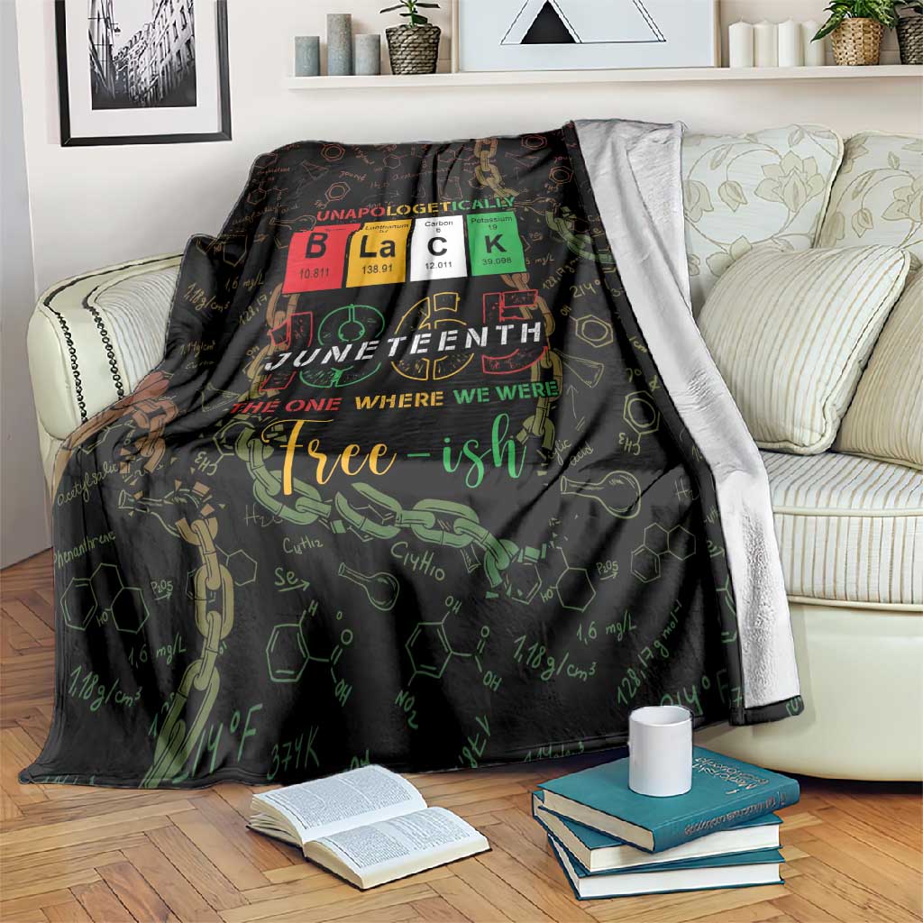 Juneteenth 1865 Blanket Unapologetically Black DT05